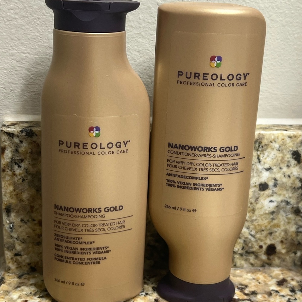 Pureology Nanoworks Gold Hair Care Duo NEW NEVER OPENED
